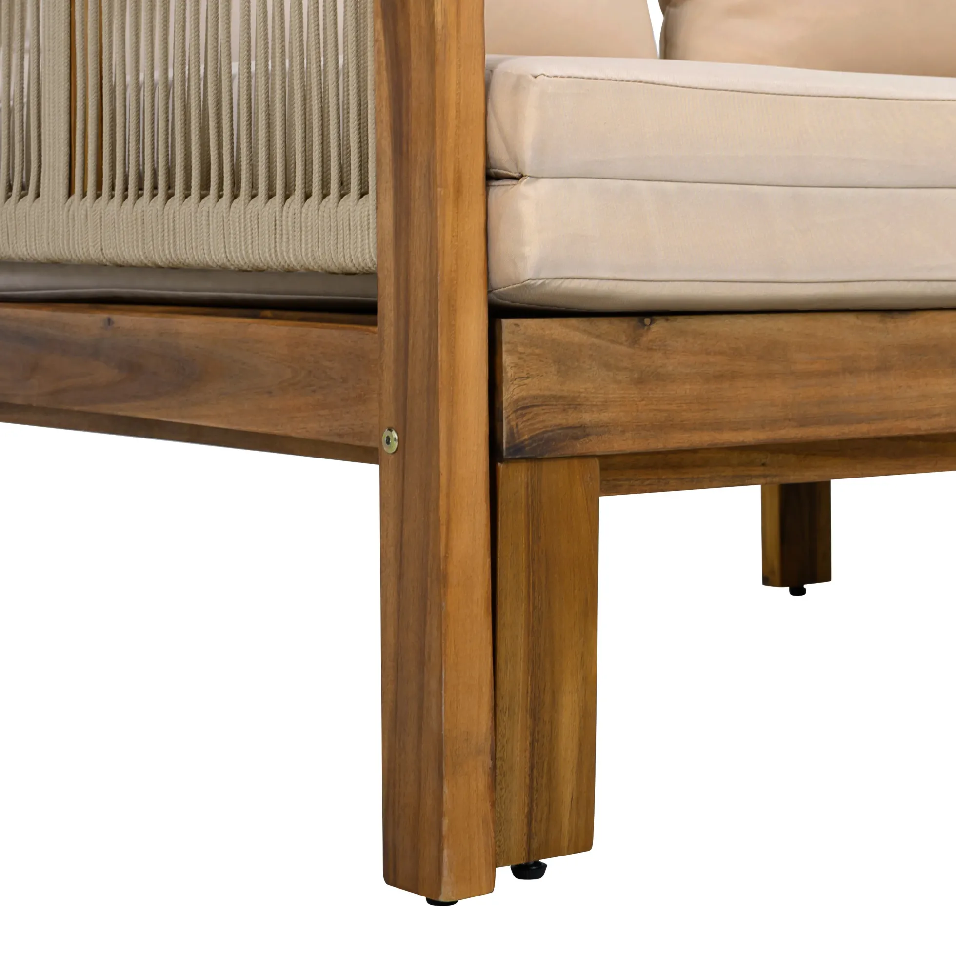 Outdoor Patio 3 Seat Sunbed Daybed Couch