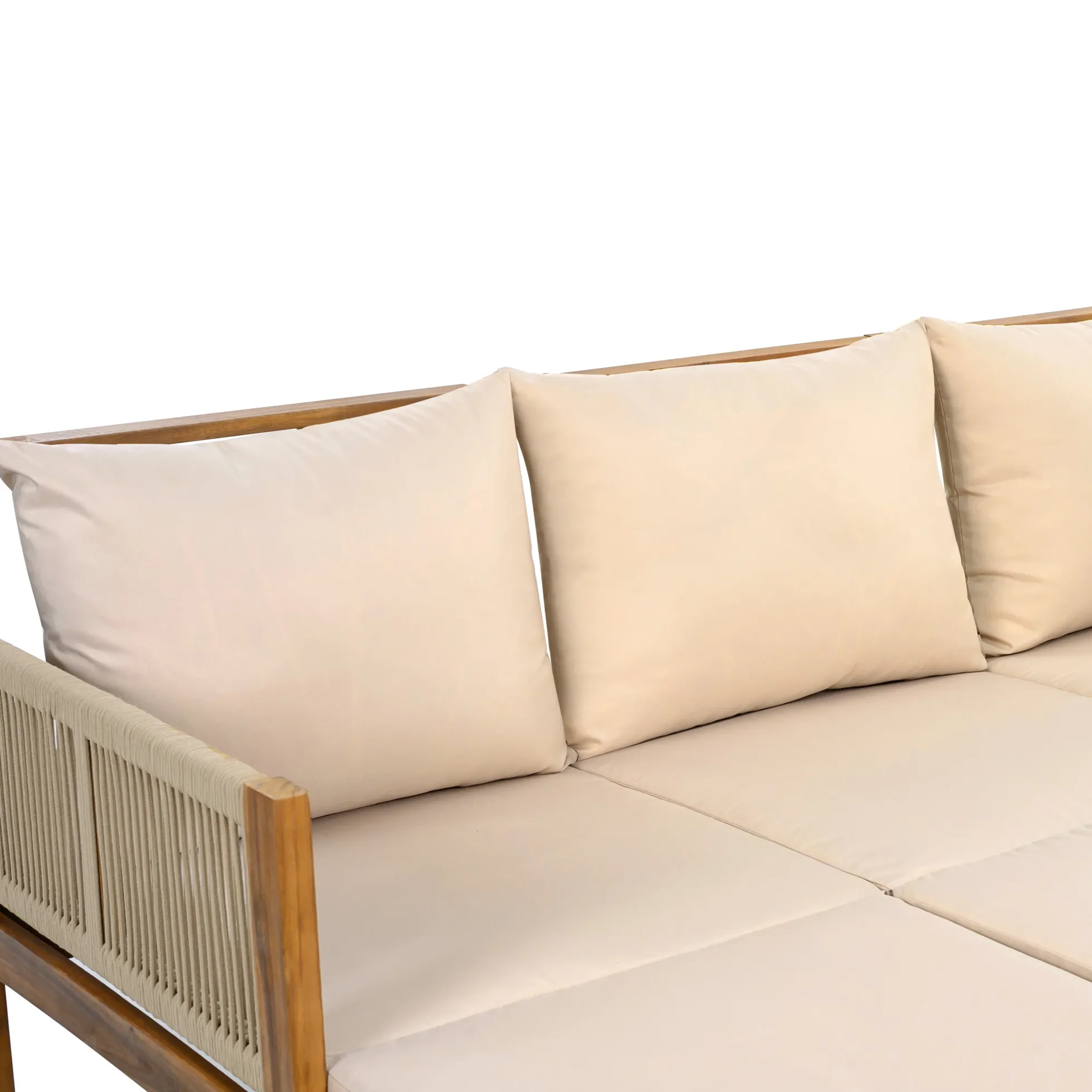 Outdoor Patio 3 Seat Sunbed Daybed Couch