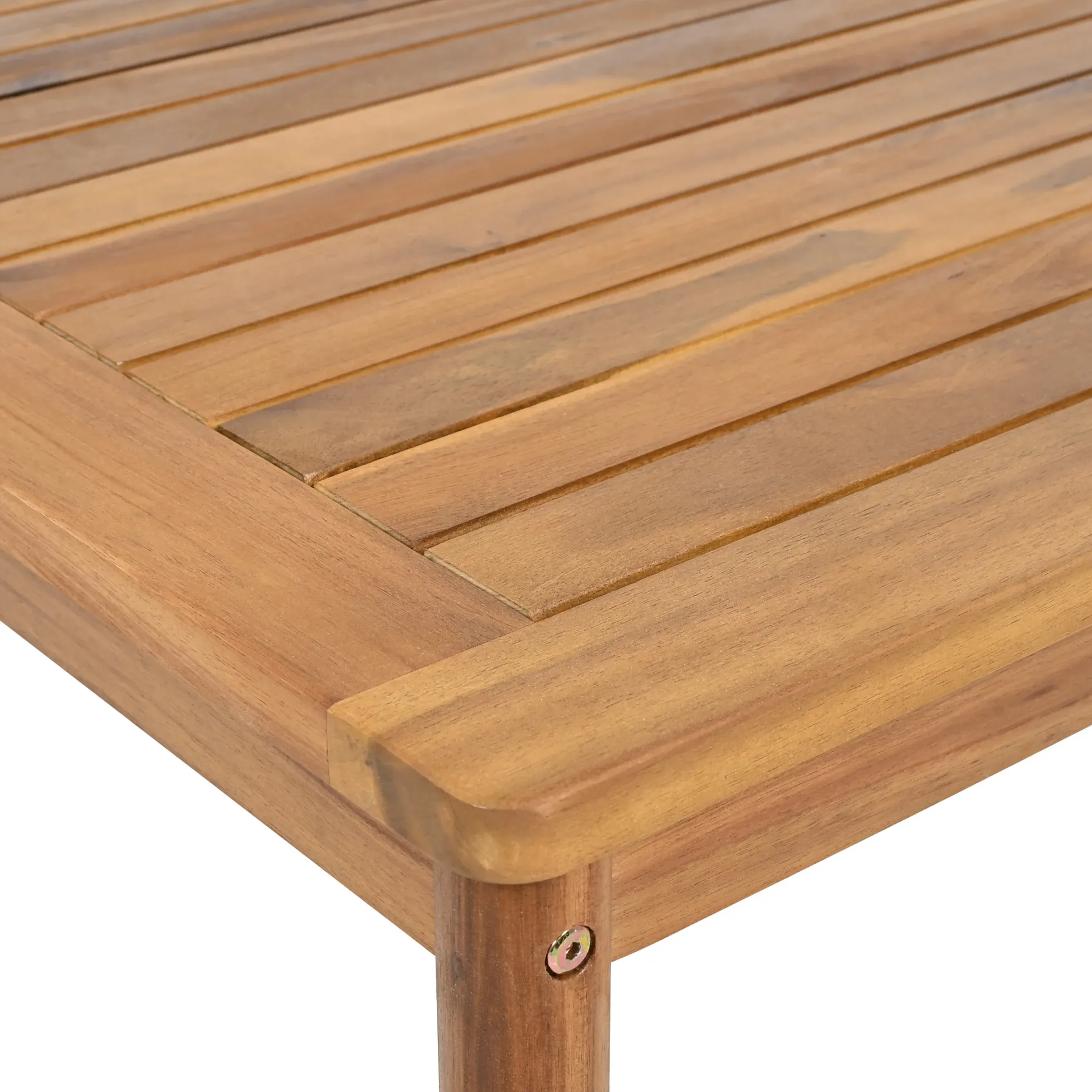 Outdoor Patio 3-piece Acacia Wood and Rope Sofa Set