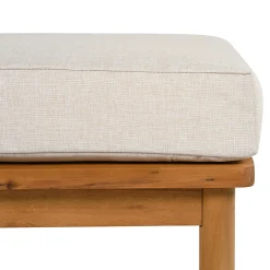 Outdoor Patio 3-piece Acacia Wood and Rope Sofa Set