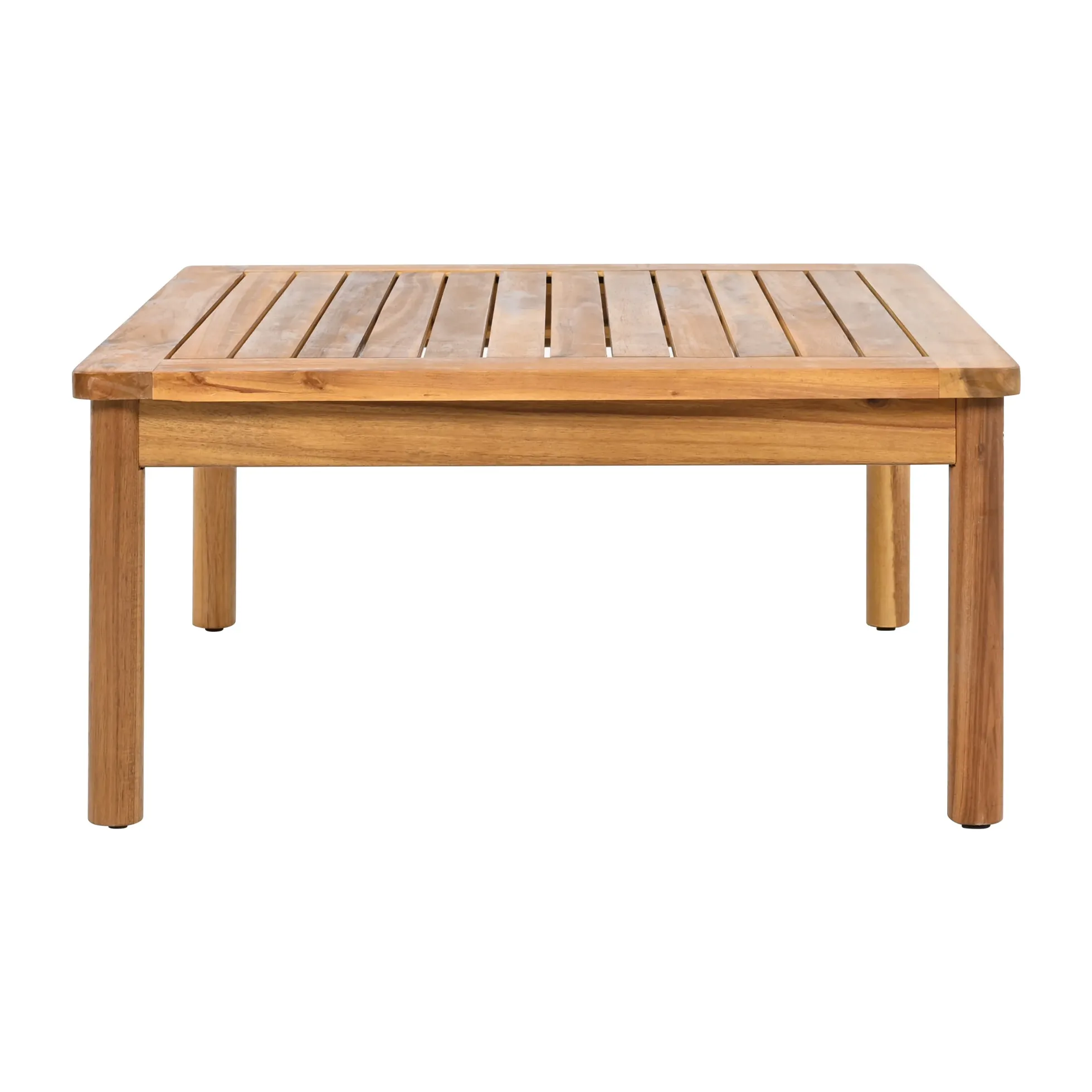 Outdoor Patio 3-piece Acacia Wood and Rope Sofa Set