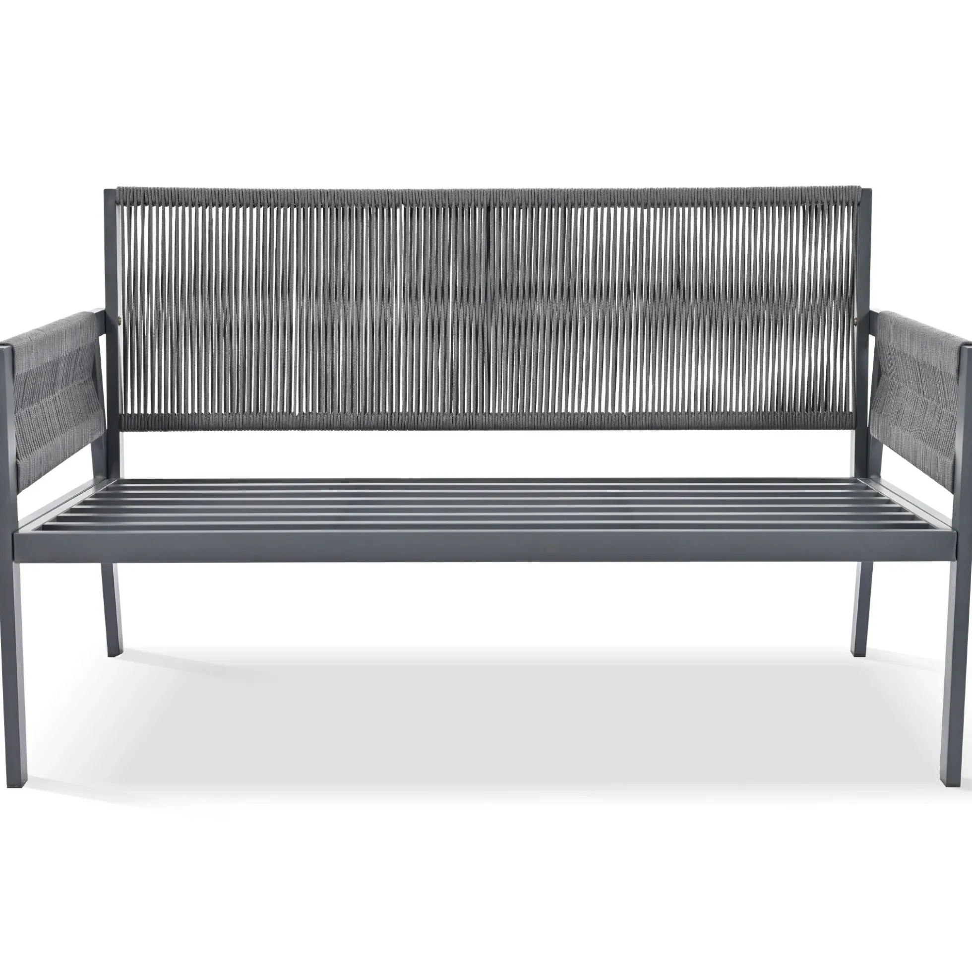 Outdoor Patio 4-Piece Rope Patio Furniture Set with Coffee Table