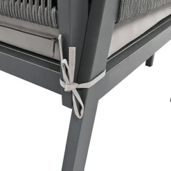 Outdoor Patio 4-Piece Rope Patio Furniture Set with Coffee Table