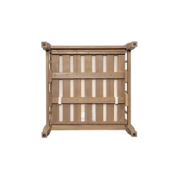 Outdoor Patio Wood 4-Piece Furniture Set with Coffee Table & Cushions