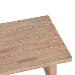 Outdoor Teak Wood Loveseat and Coffee Table Set with Cushions