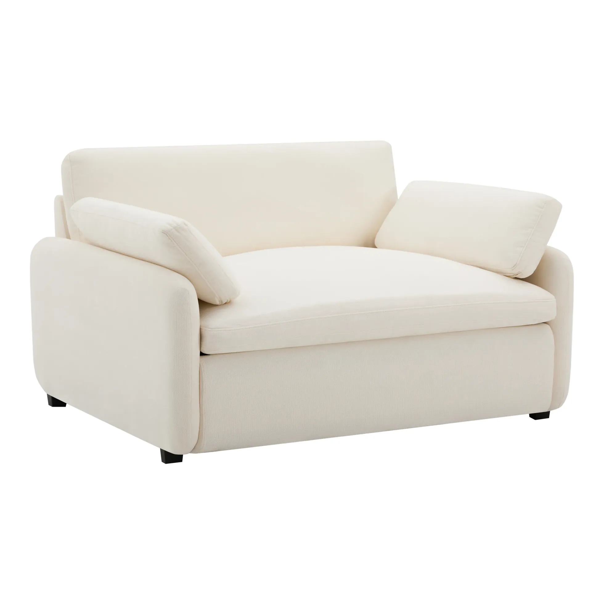 Oversized Chenille Single Wide and Deep Seat Accent Chair