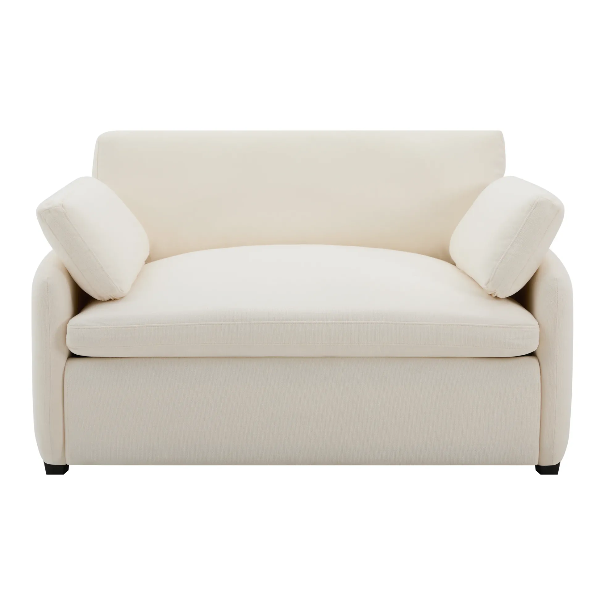 Oversized Chenille Single Wide and Deep Seat Accent Chair