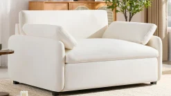 Oversized Chenille Single Wide and Deep Seat Accent Chair