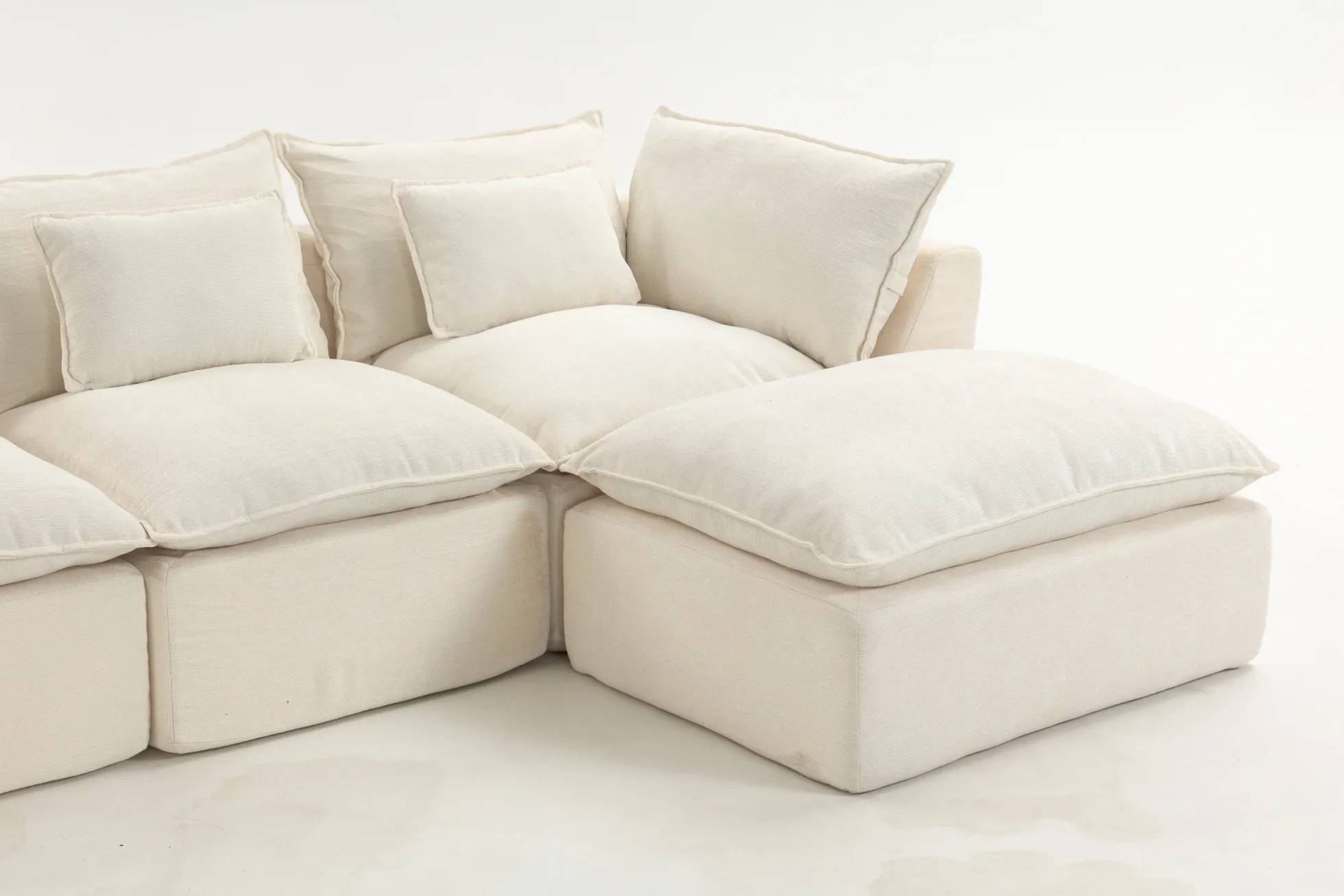 Oversized Cloud Modular 129.8"in Sectional Sofa