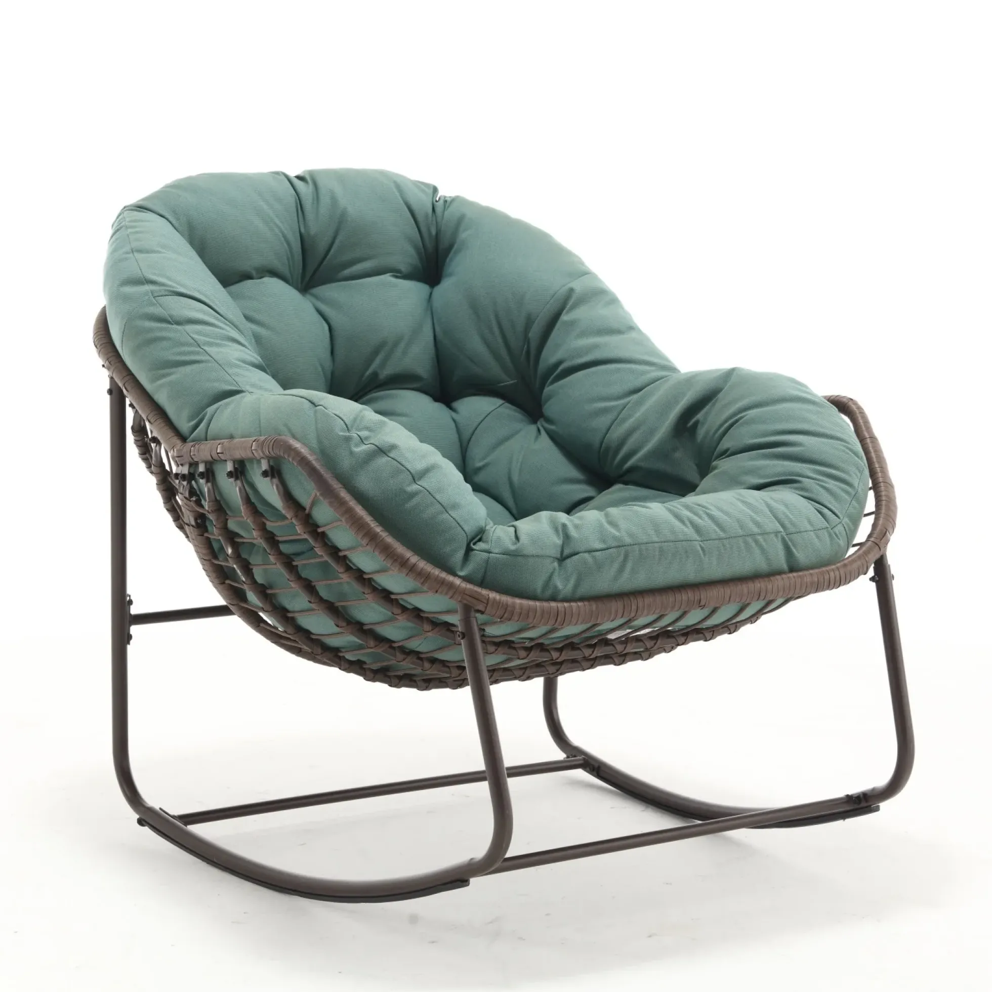 Oversized Indoor & Outdoor Lounge Papasan Rocking Chair
