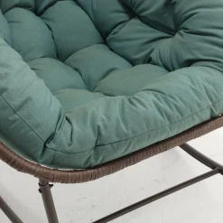 Oversized Indoor & Outdoor Lounge Papasan Rocking Chair