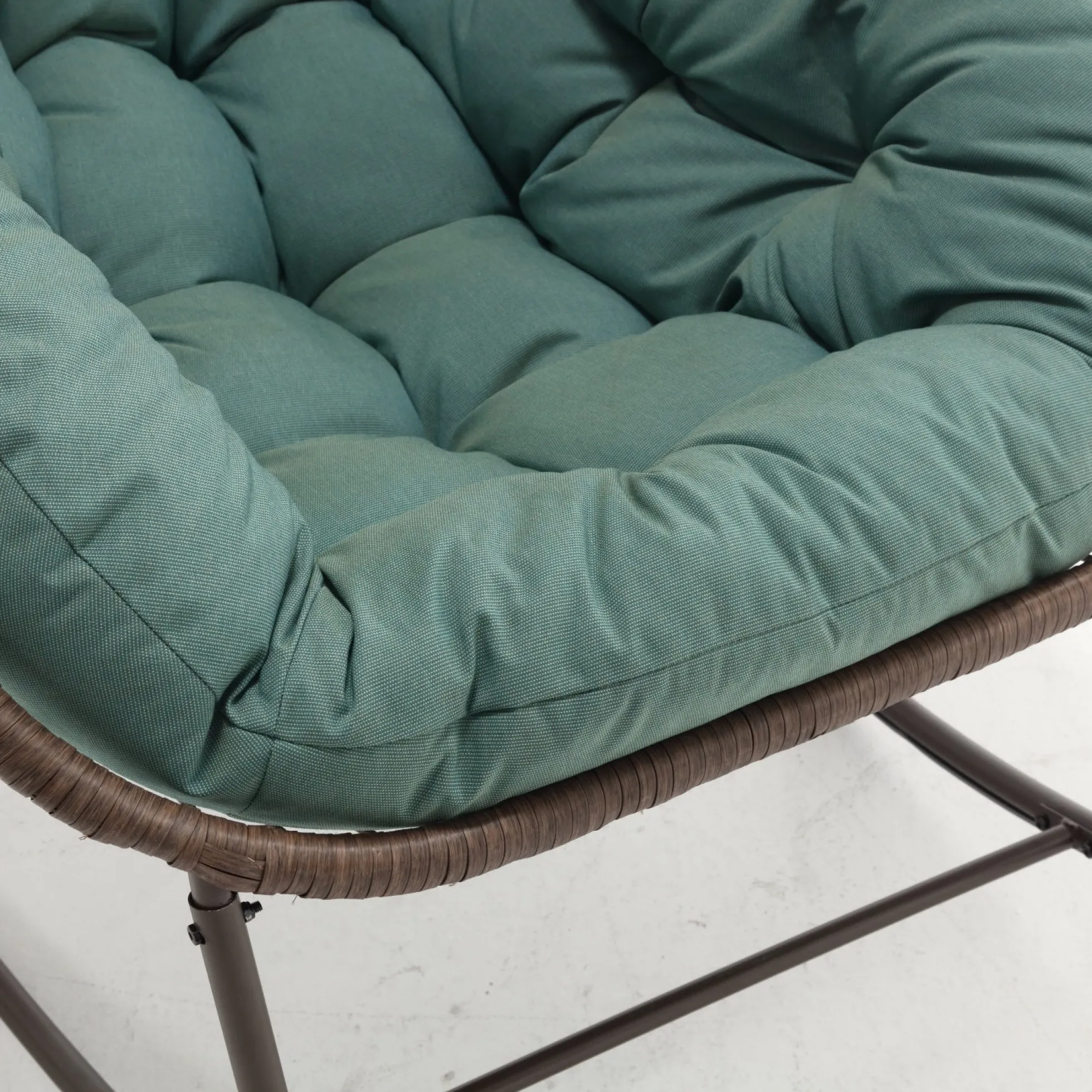 Oversized Indoor & Outdoor Lounge Papasan Rocking Chair