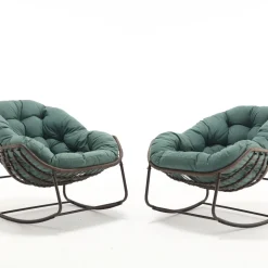 Oversized Indoor & Outdoor Lounge Papasan Rocking Chair