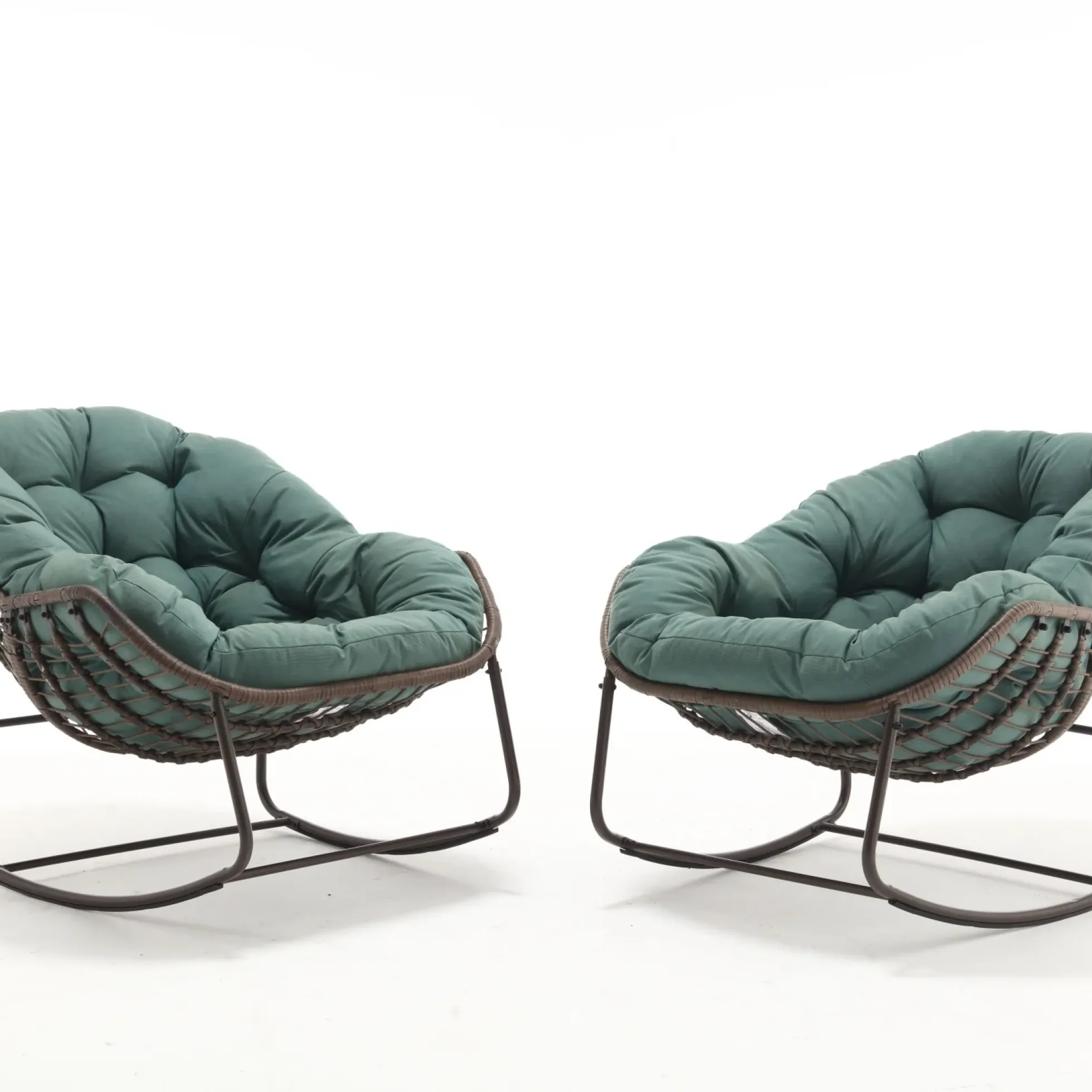Oversized Indoor & Outdoor Lounge Papasan Rocking Chair