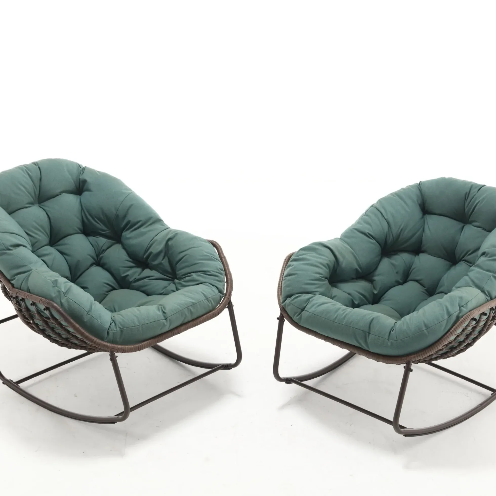 Oversized Indoor & Outdoor Lounge Papasan Rocking Chair