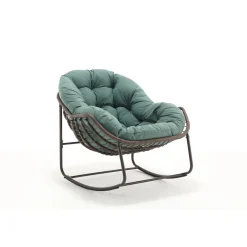 Oversized Indoor & Outdoor Lounge Papasan Rocking Chair