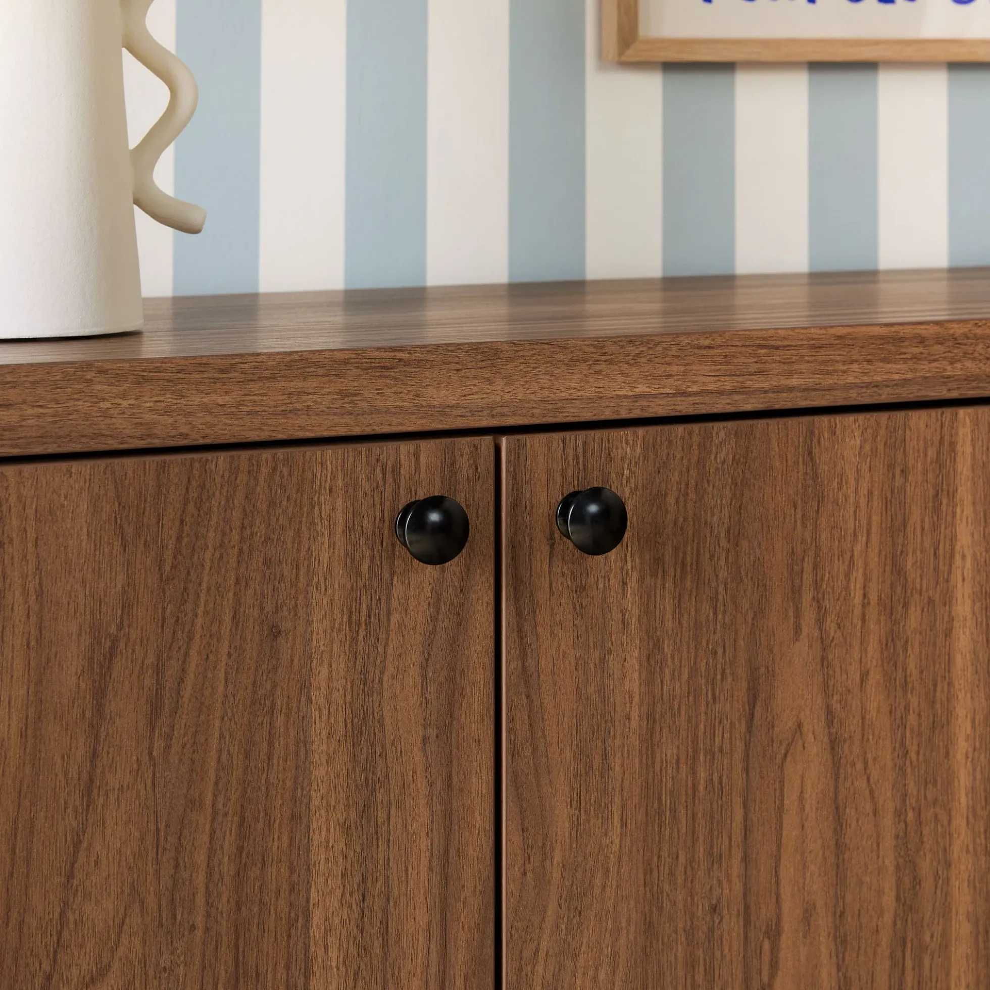 Paisley 60" Modern Scalloped Easy Assembly Sideboard /TV Stand