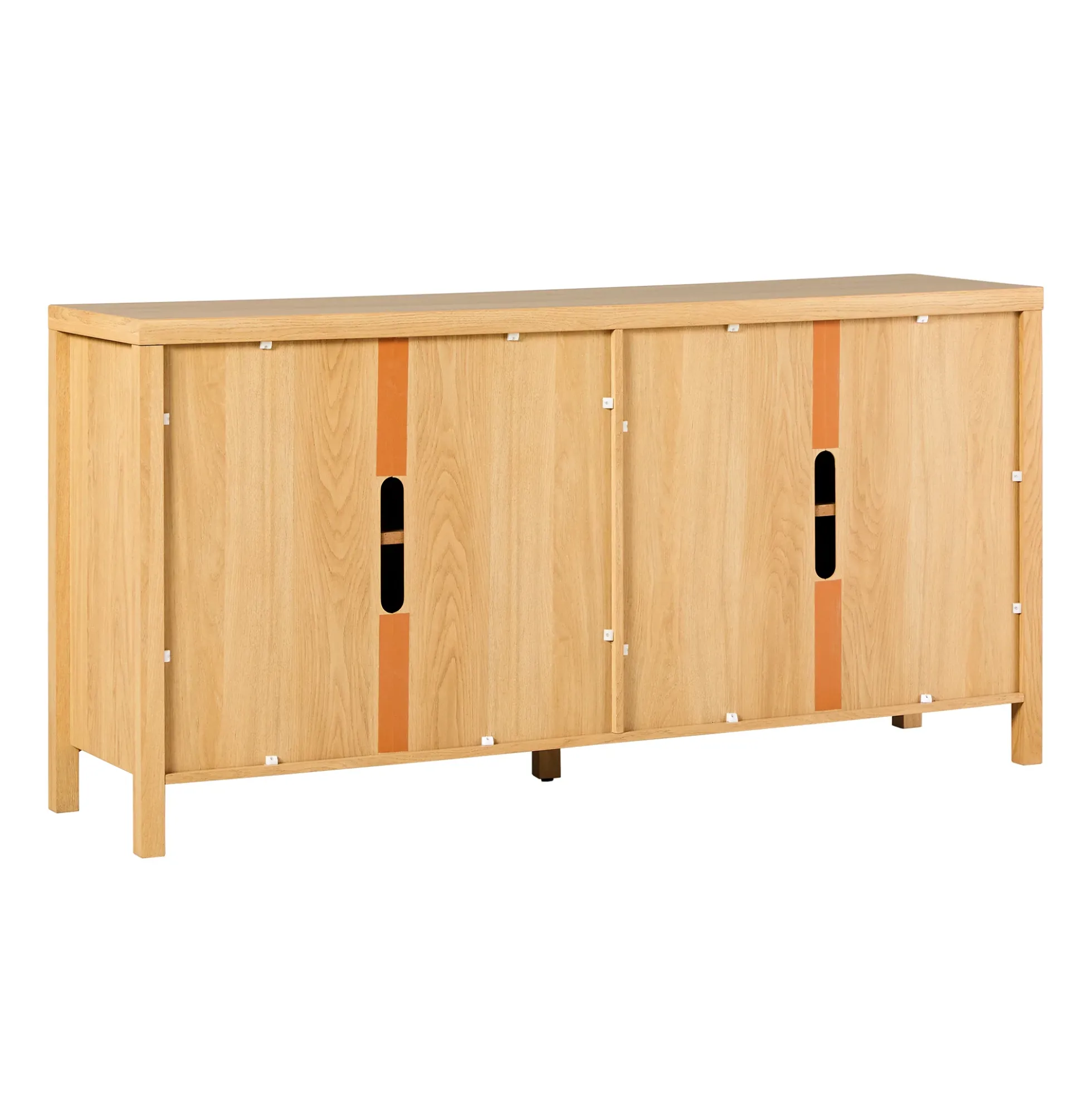 Paisley 60" Modern Scalloped Easy Assembly Sideboard /TV Stand