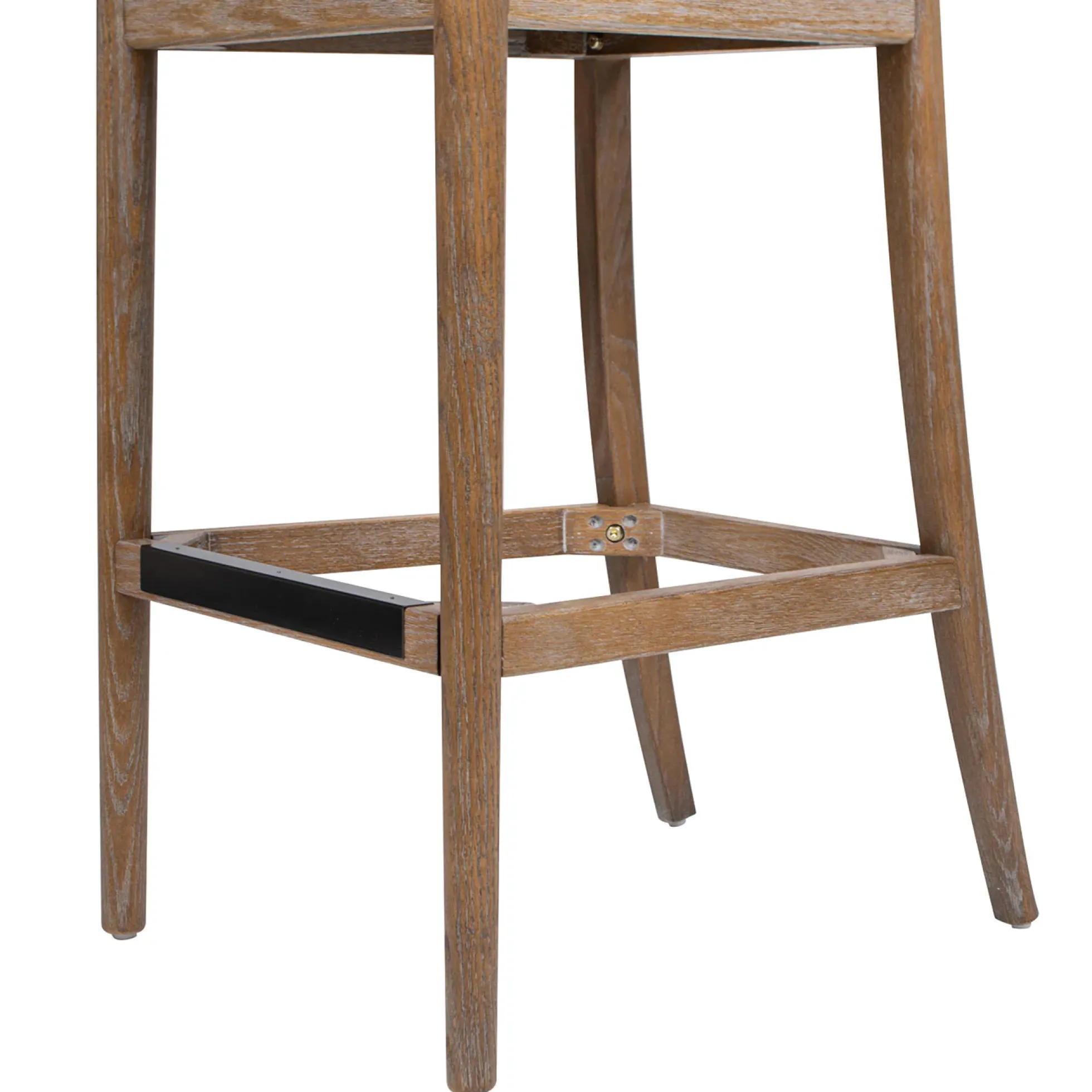 Panama Boucle 30.5' Curved Back Cane Rattan Bar Stool, Set of 2