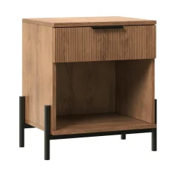 Paris Modern Scandinavian Reeded Nightstand
