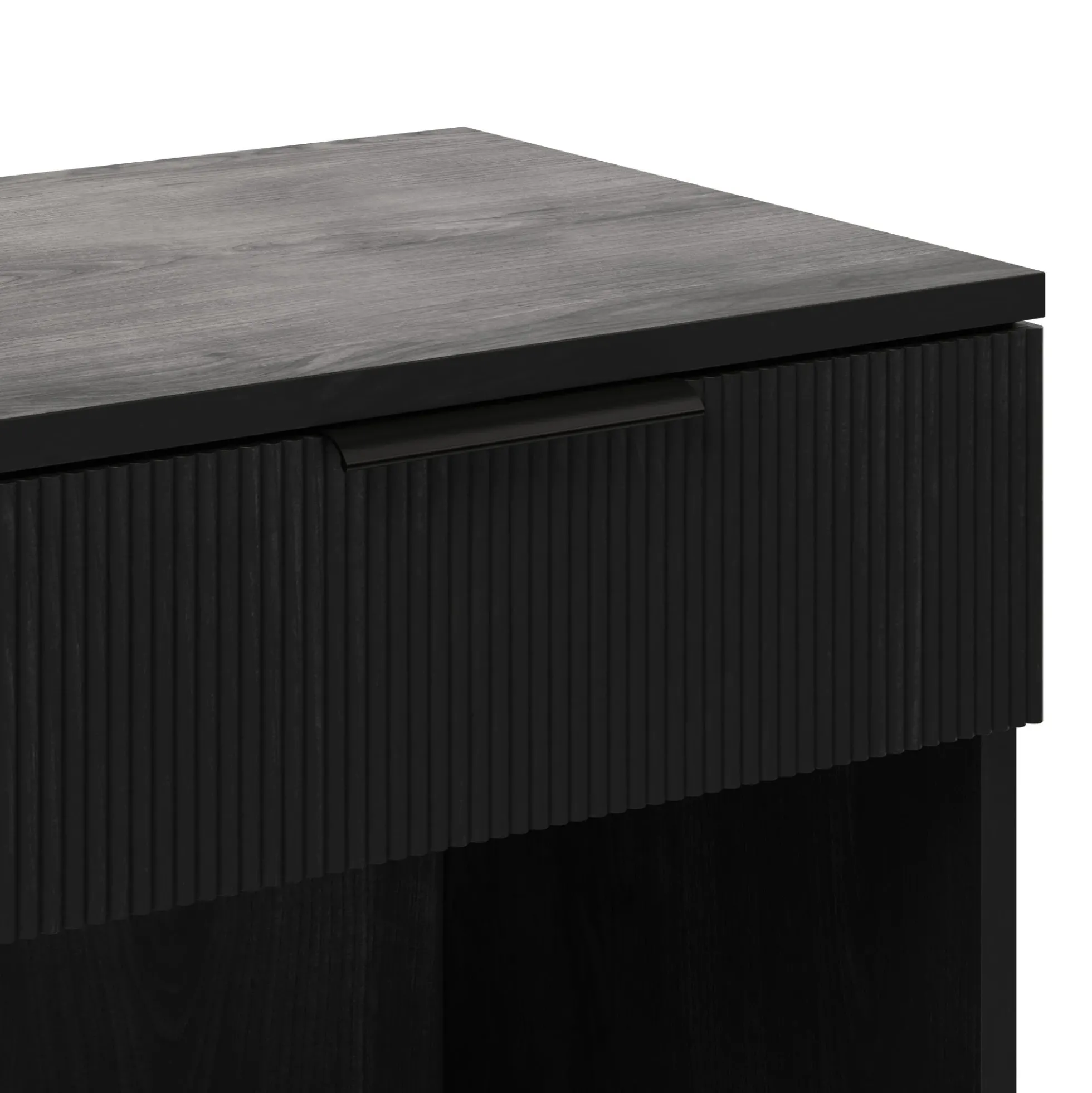 Paris Modern Scandinavian Reeded Nightstand