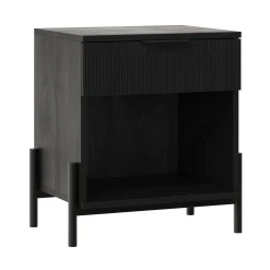 Paris Modern Scandinavian Reeded Nightstand