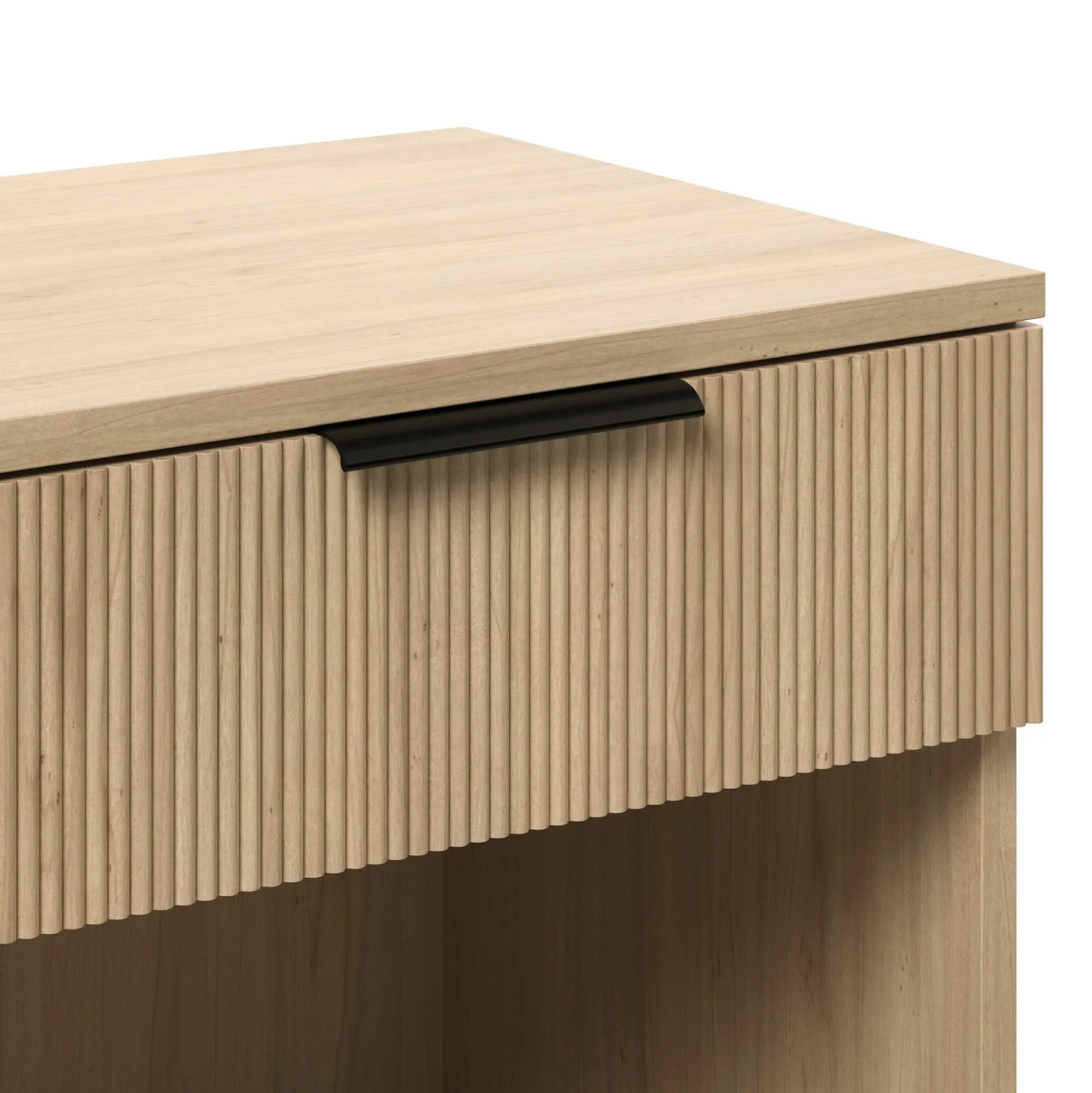 Paris Modern Scandinavian Reeded Nightstand