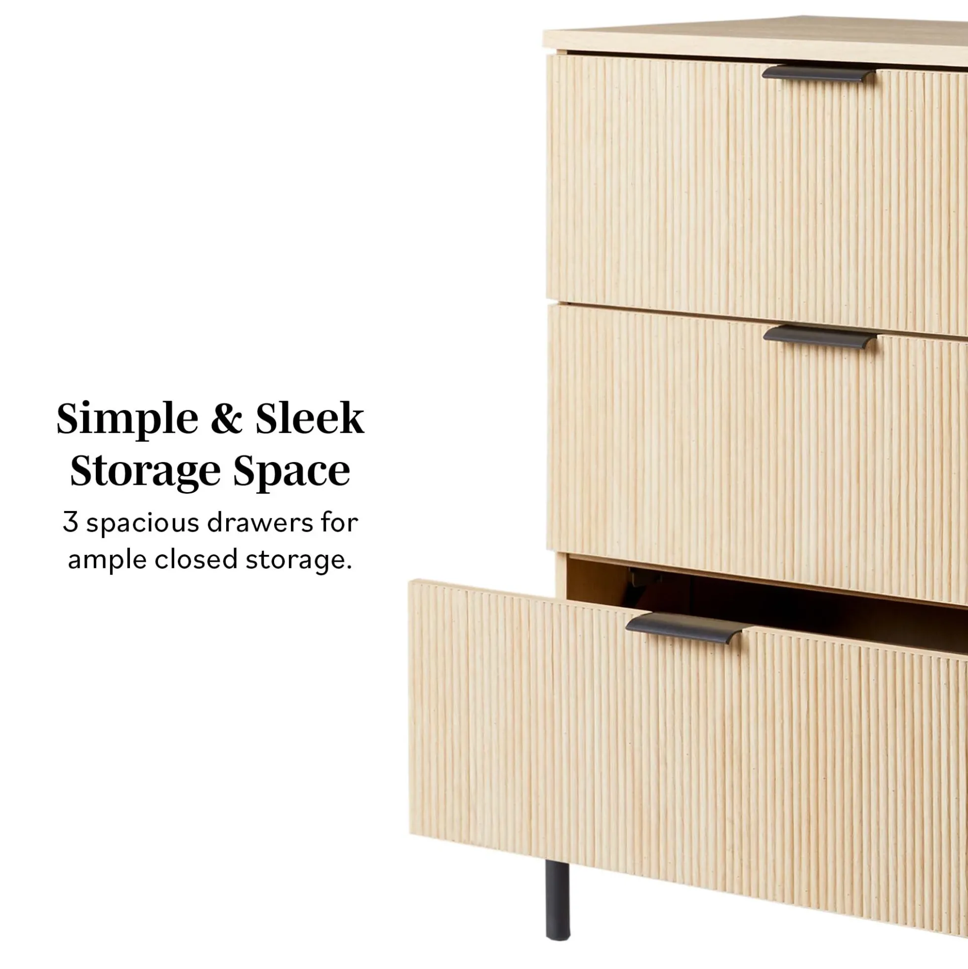 Paris Modern Scandinavian Reeded Chest