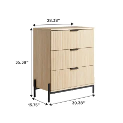 Paris Modern Scandinavian Reeded Chest