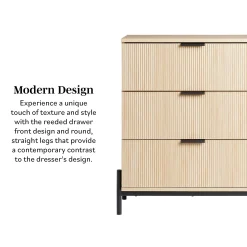 Paris Modern Scandinavian Reeded Chest