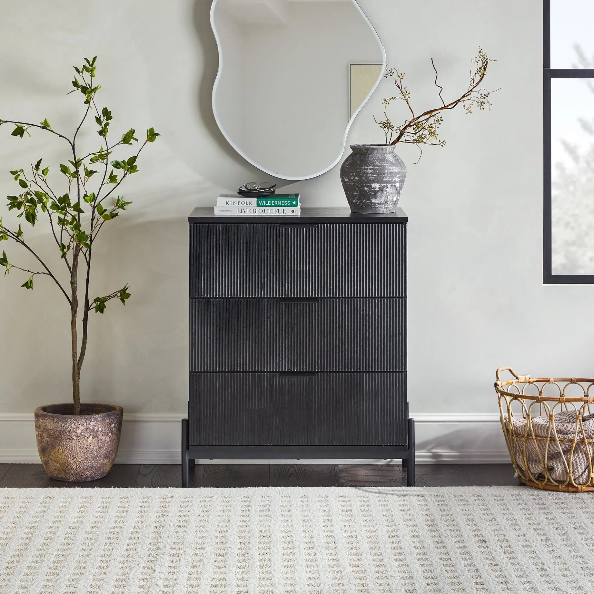 Paris Modern Scandinavian Reeded Chest