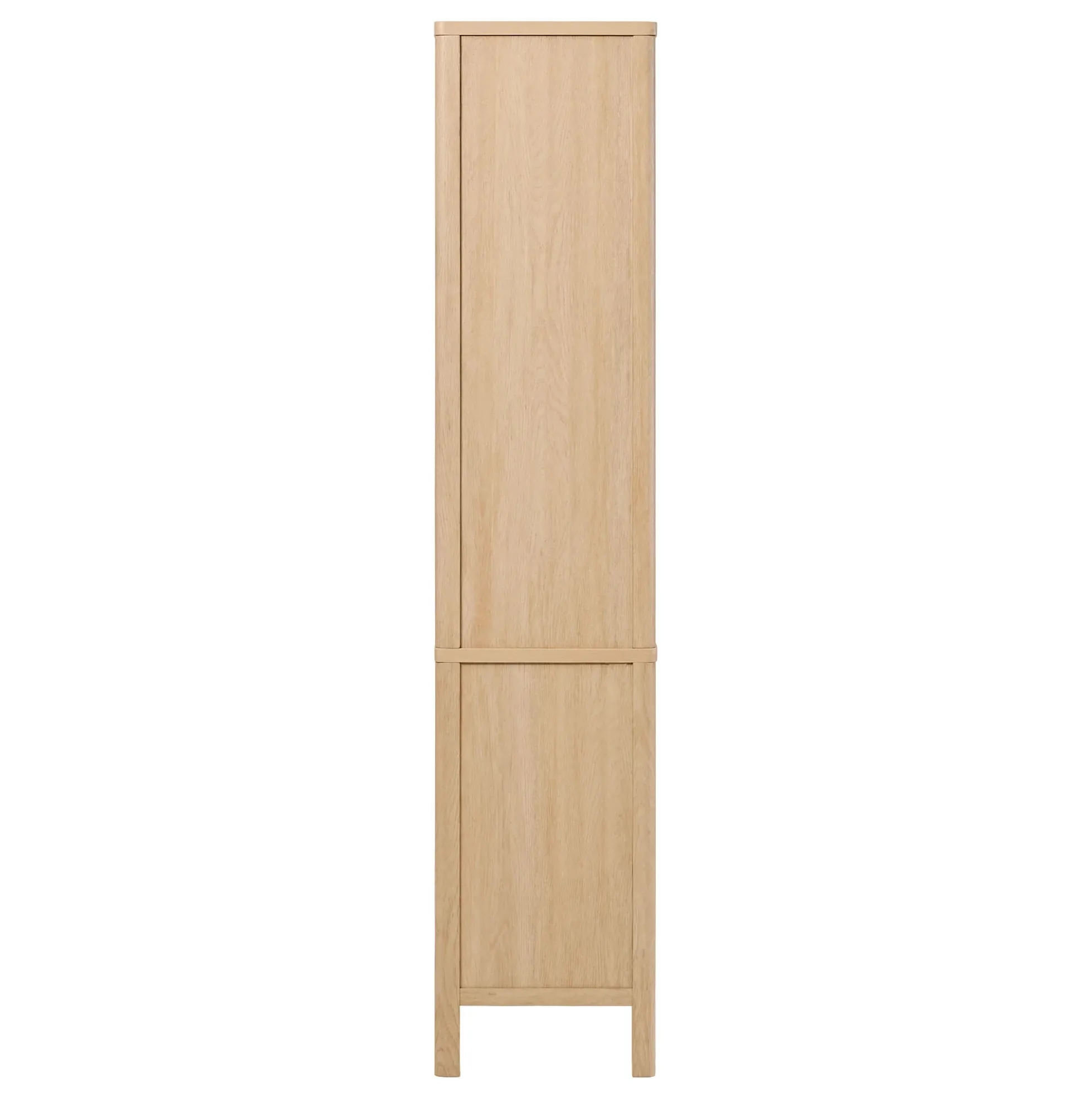 Penelope Modern Fluted Glass Cabinet Bookshelf