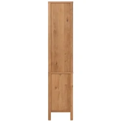 Penelope Modern Fluted Glass Cabinet Bookshelf