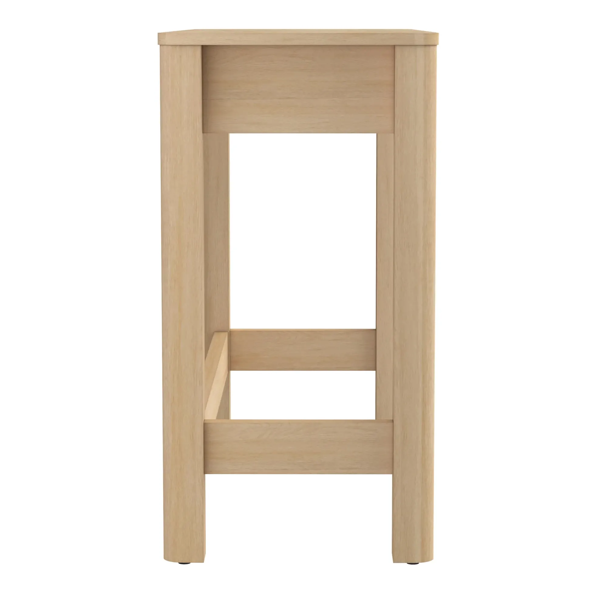 Penelope Modern Wood Makeup Vanity with LED Mirror & Storage