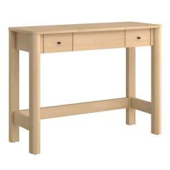 Penelope Modern Wood Makeup Vanity with LED Mirror & Storage