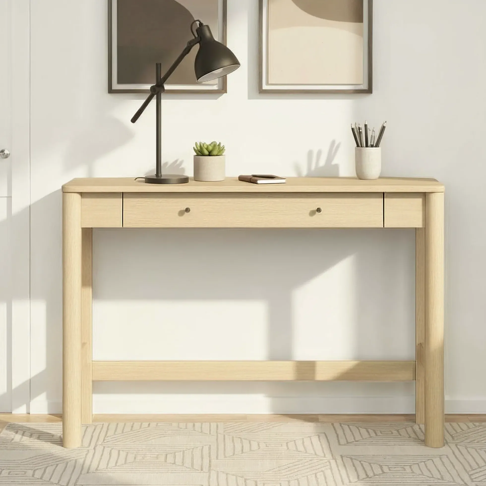 Penelope Modern Writing Desk with Storage