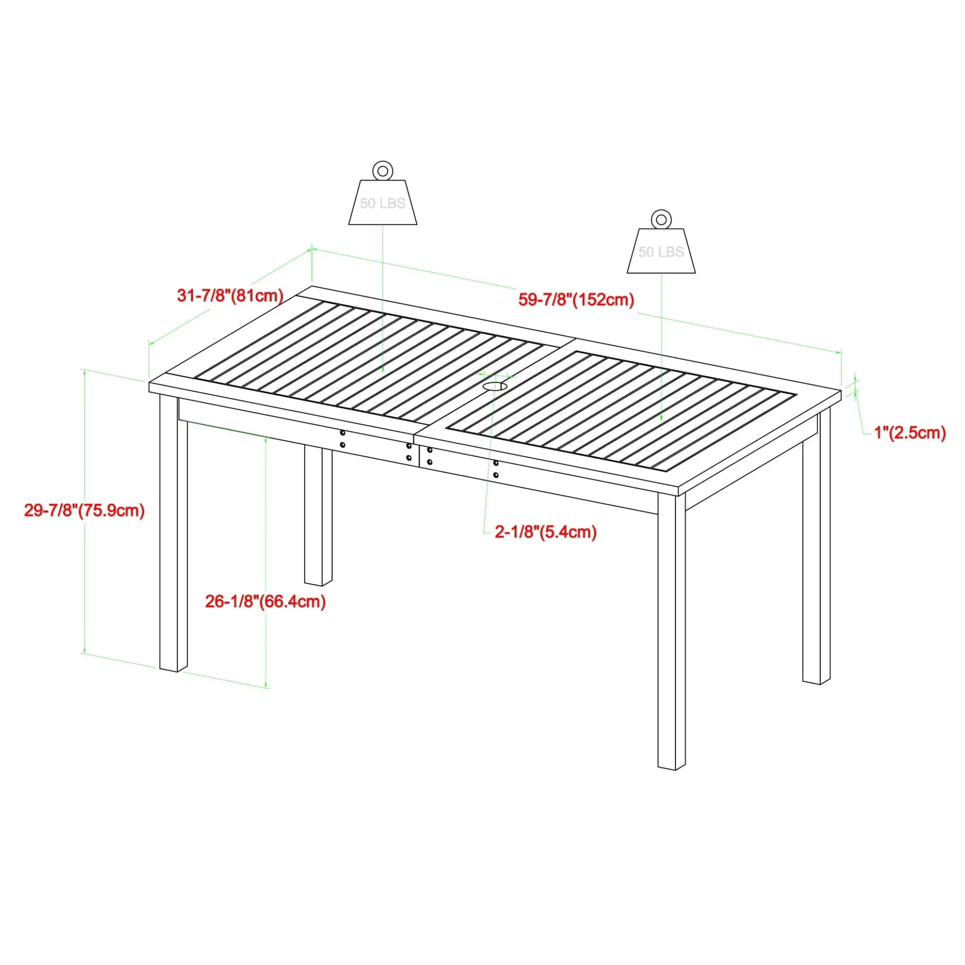 7-Piece Patio Dining Table Set