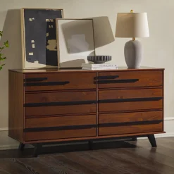 Rebecca 6-Drawer Solid Wood Modern Dresser