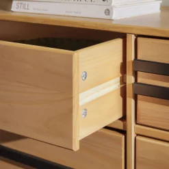 Rebecca 6-Drawer Solid Wood Modern Dresser