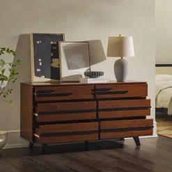 Rebecca 6-Drawer Solid Wood Modern Dresser