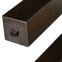 Rustic Minimalist Console Entryway Table with Hidden Drawer and Side Power Outlet