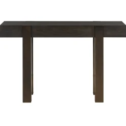 Rustic Minimalist Console Entryway Table with Hidden Drawer and Side Power Outlet