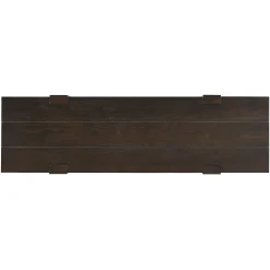 Rustic Minimalist Console Entryway Table with Hidden Drawer and Side Power Outlet