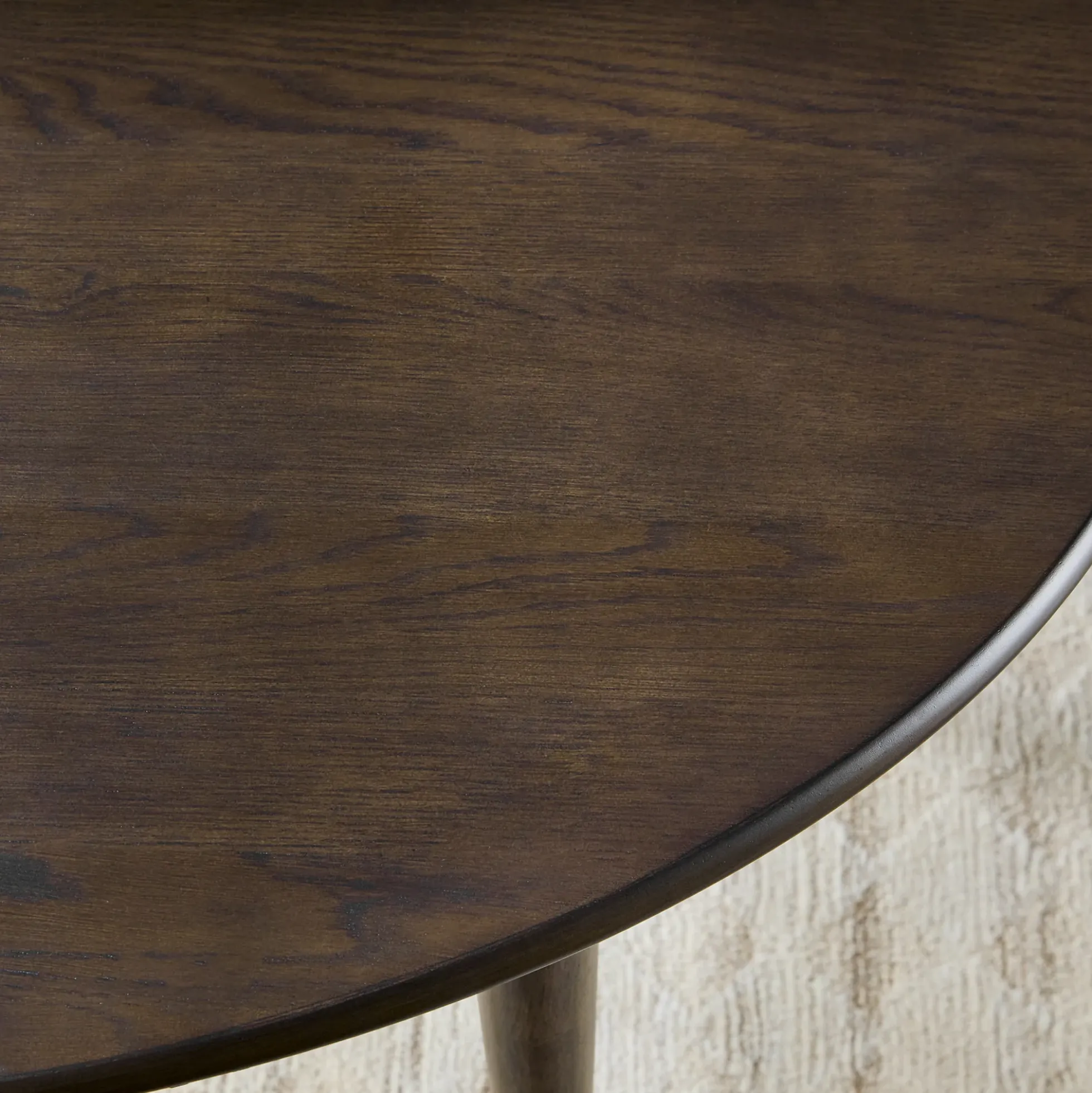 Samantha Modern Fluted Wooden 52" Oval Dining Table