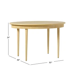 Samantha Modern Fluted Wooden 52