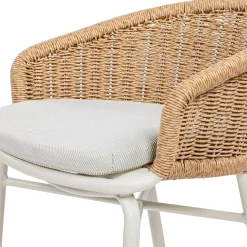 Santorini 28' Wicker Back Outdoor Bar Stool, Set of 2