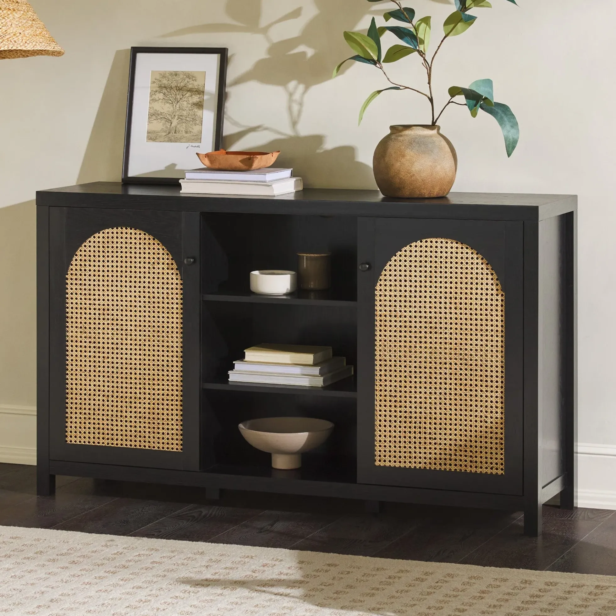 Sasha 58" Rattan Sideboard TV Stand