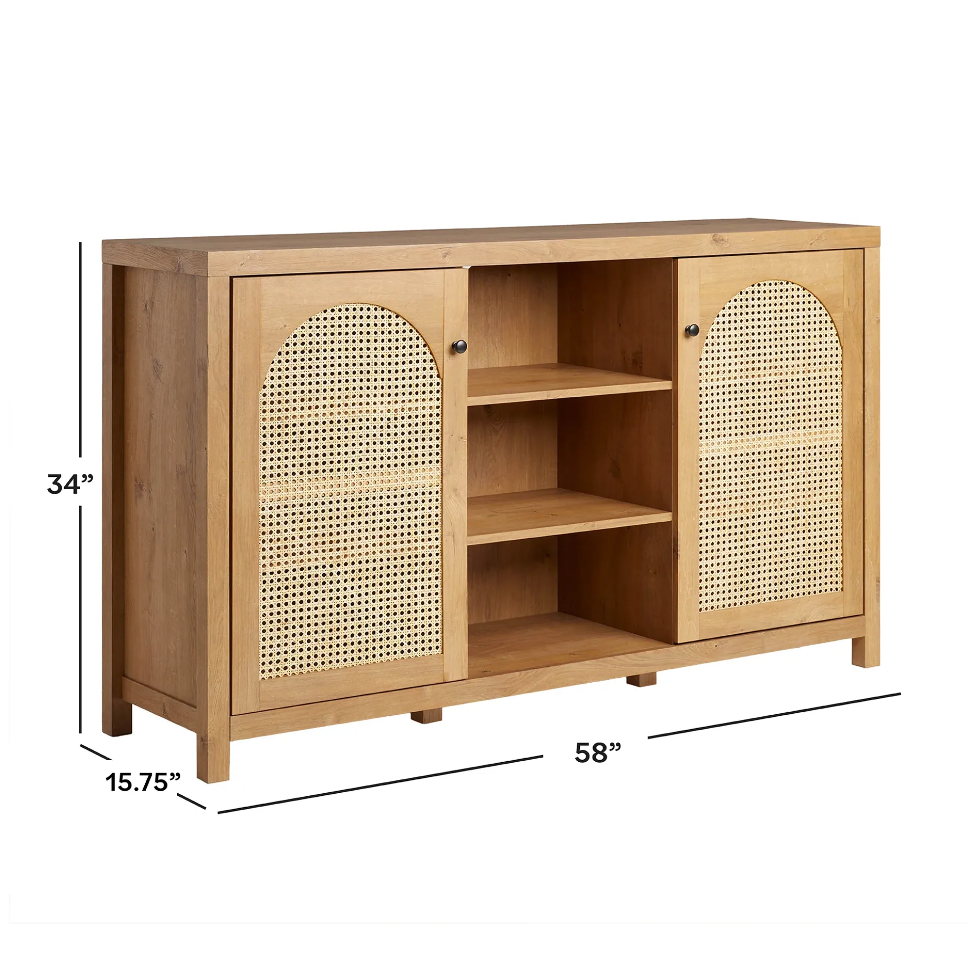 Sasha 58" Rattan Sideboard TV Stand