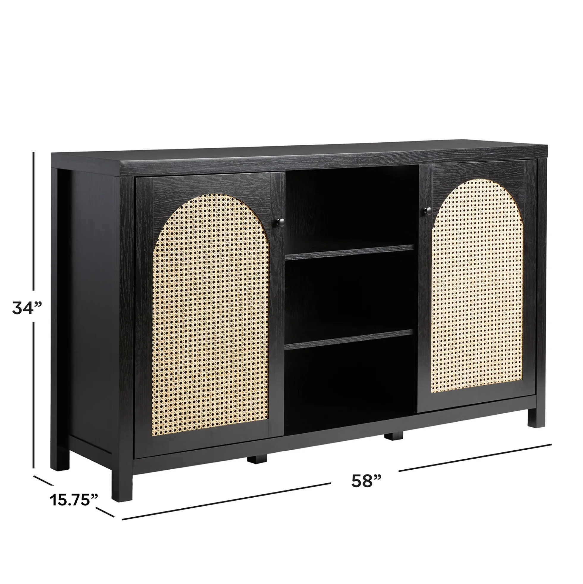 Sasha 58" Rattan Sideboard TV Stand