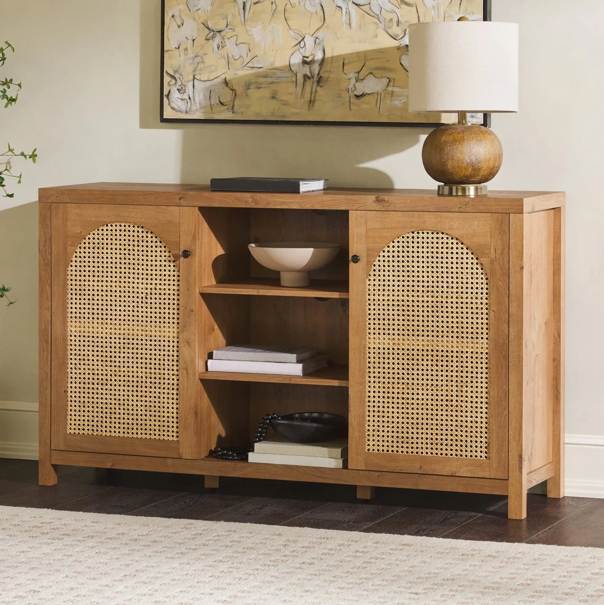 Sasha 58" Rattan Sideboard TV Stand